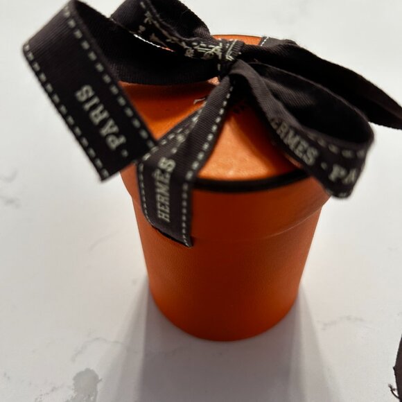 Hermes Silk Tree Of Song Twilly Rose Pale Turquoise with Box - Picture 14 of 15